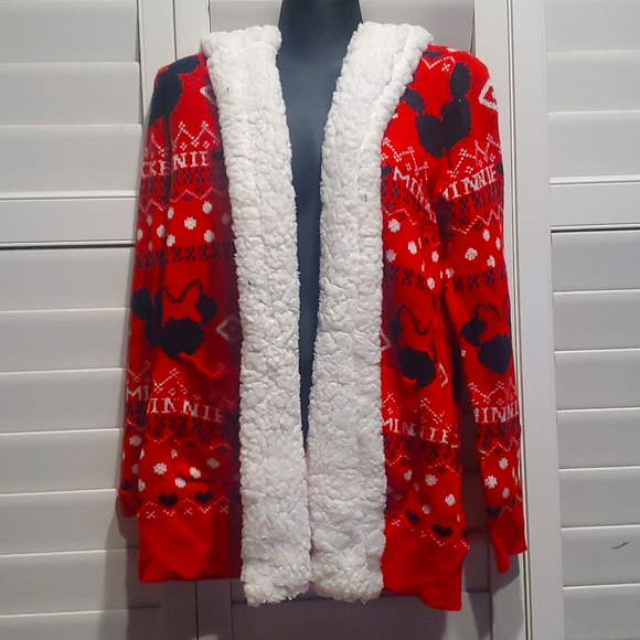 Hot topic mickey and minnie sherpa jacket - Picture 1 of 6